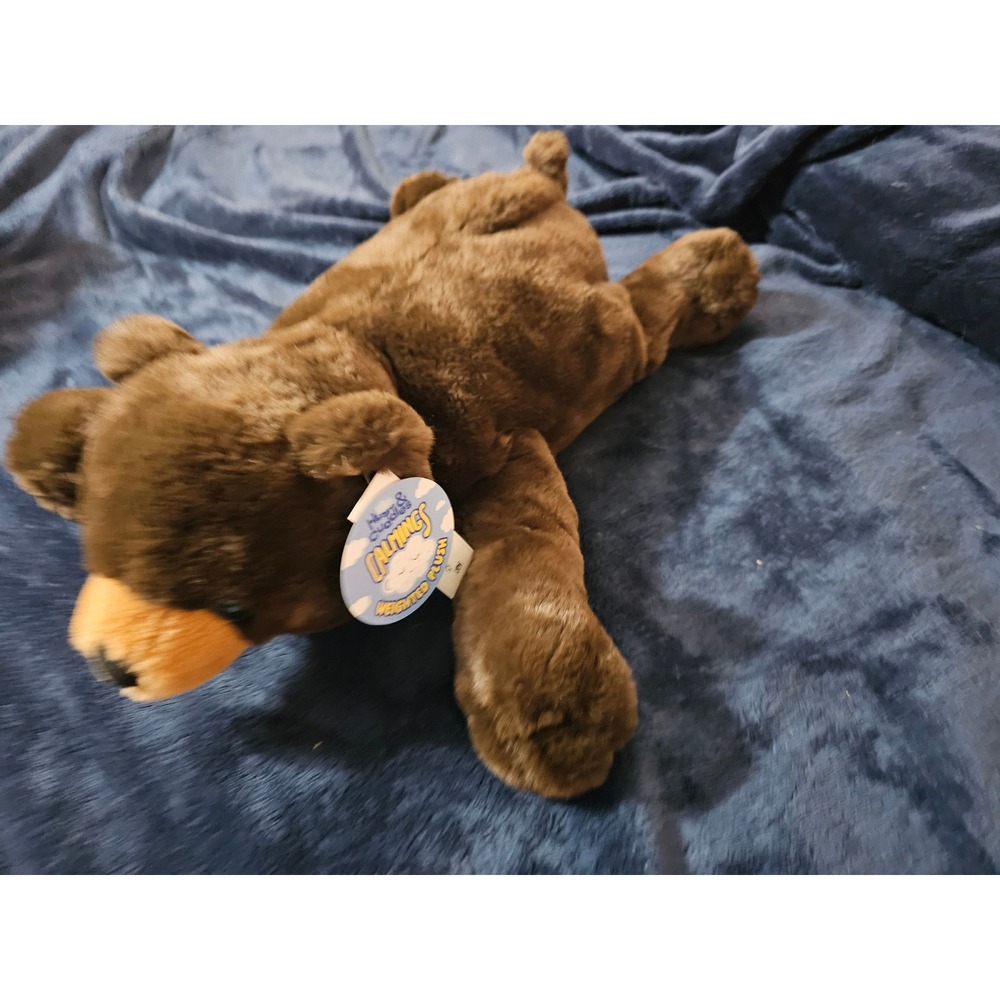 New Hugs and Cuddles Calming Anxiety 18" Weighted Plush Bear Super Soft snuggle